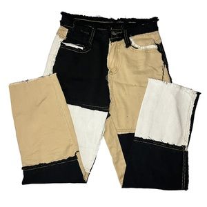 Shein Women’s Multi color patch jeans